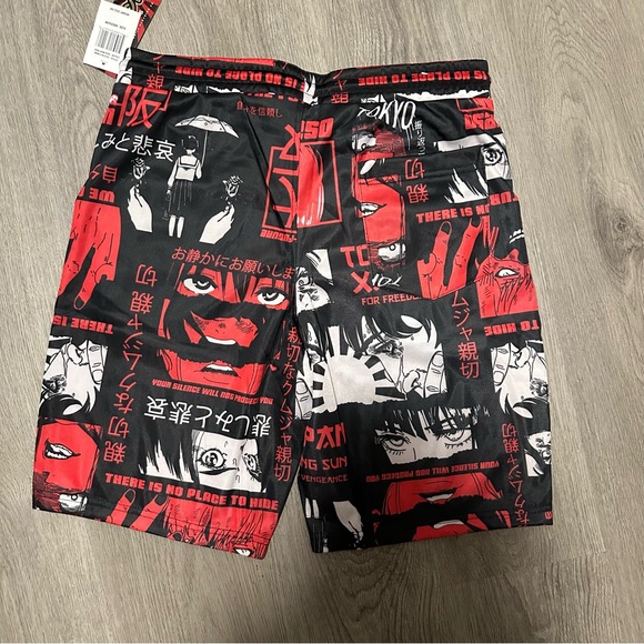 NWT FRESH PRINTS OF TOKYO BY DRILL CLOTHING Mens Anime Short Size M - Picture 6 of 9